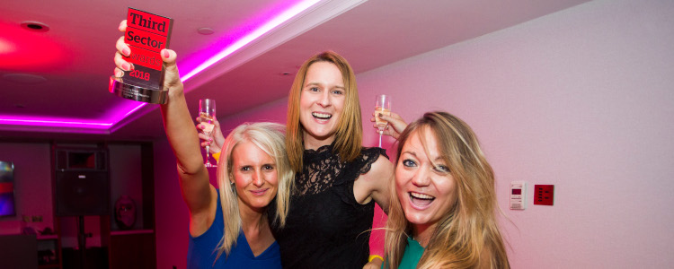 LLHM events team at Third Sector Awards