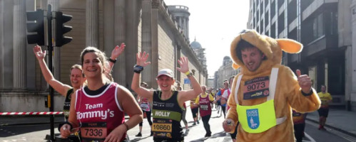 Runners at the London Landmarks Half Marathon 2019