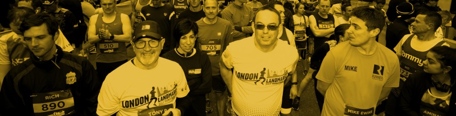 Runners at the LLHM start line